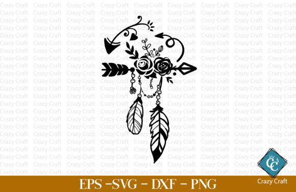 Boho Ornament. Boho Element: Graphics for Crafts & Content