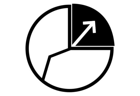 Minimalis Circle Diagram Icon: Graphics and Icons for Modern Design