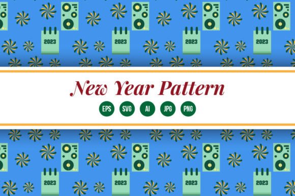 New Year Pattern Graphics