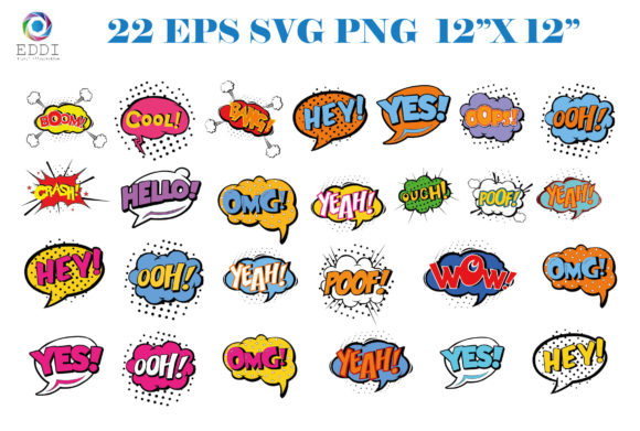 Pop Art Clip Art Bundle: Graphics & Decorative Elements
